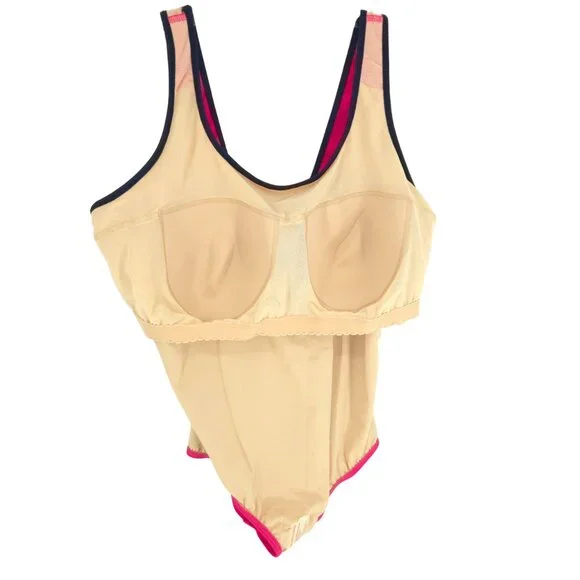 Lands' End Swim suit Pink One Piece Summer Vacation Pool Party Ocean Modest 22W - Picture 9 of 16